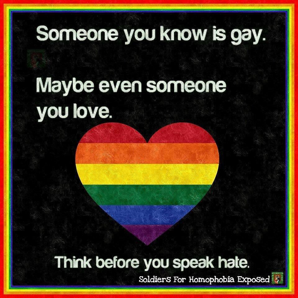Tweet: Someone you love is gay. https://t.co/nOhnhBPcz8